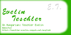 evelin teschler business card